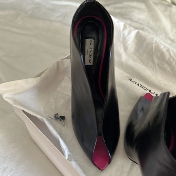 Balenciaga Open Ankle Bootie (Sandal Pelle S.Cuoio) 39+ Paris (9.5 US) - Picture 3 of 6